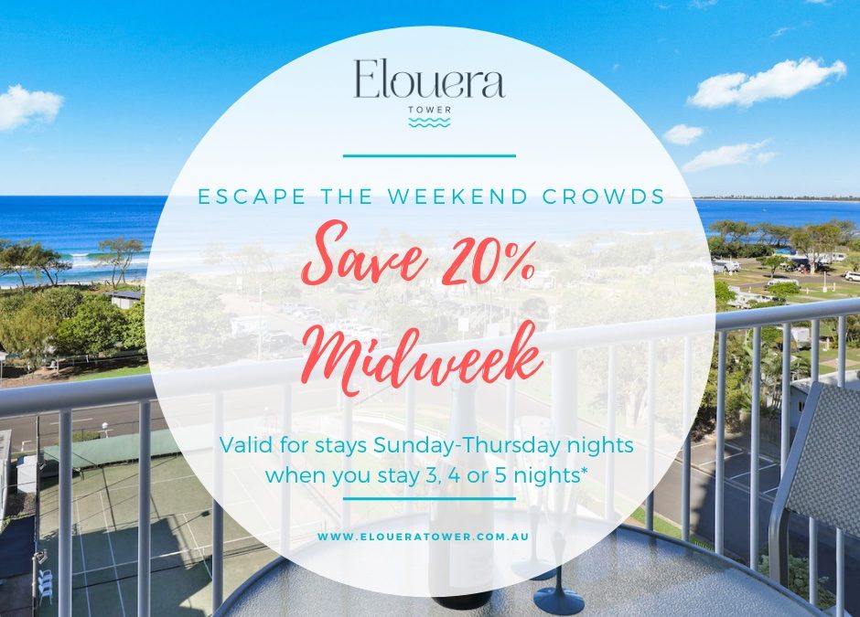 Maroochydore Midweek Saver! Save 20%